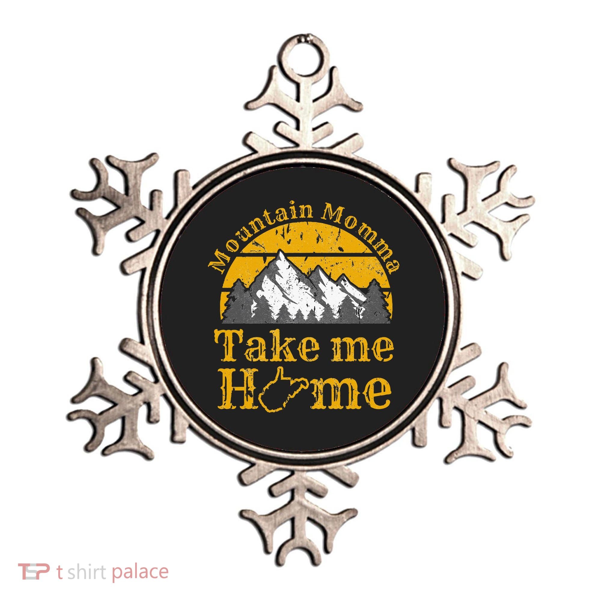 Mountain Momma West Virginia Take Me Home WV Map Mountains Ornament