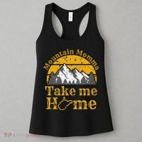 Mountain Momma West Virginia Take Me Home WV Map Mountains Women's Tank Top thumb 3