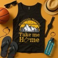 Mountain Momma West Virginia Take Me Home WV Map Mountains Tank Top thumb 4