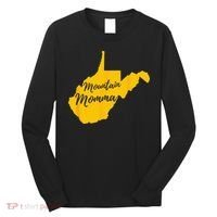 Mountain Momma West Virginia State Map Long Sleeve Shirt thumb 0