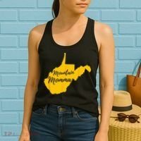 Mountain Momma West Virginia State Map Women's Tank Top thumb 2
