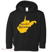 Mountain Momma West Virginia State Map Toddler Hoodie thumb 0