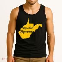 Mountain Momma West Virginia State Map Tank Top thumb 3