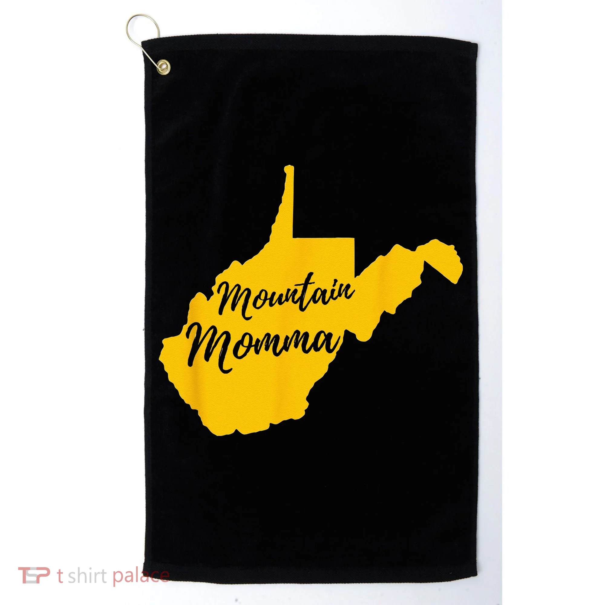 Mountain Momma West Virginia State Map Golf Towel