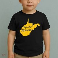 Mountain Momma West Virginia State Map Toddler T-Shirt thumb 2