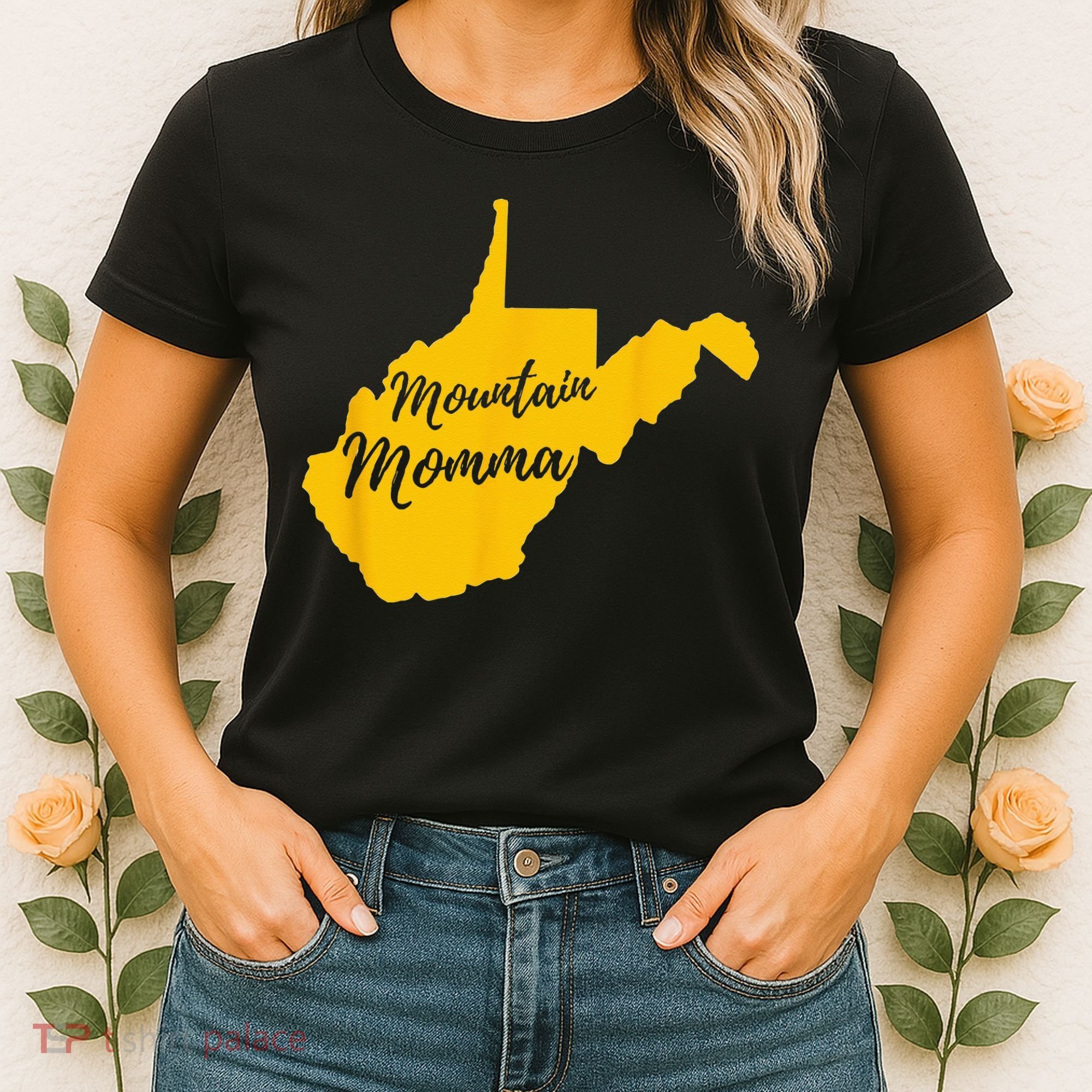 Mountain Momma West Virginia State Map Women's T-Shirt