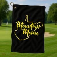 Mountain Mama West Virginia Golf Towel thumb 1