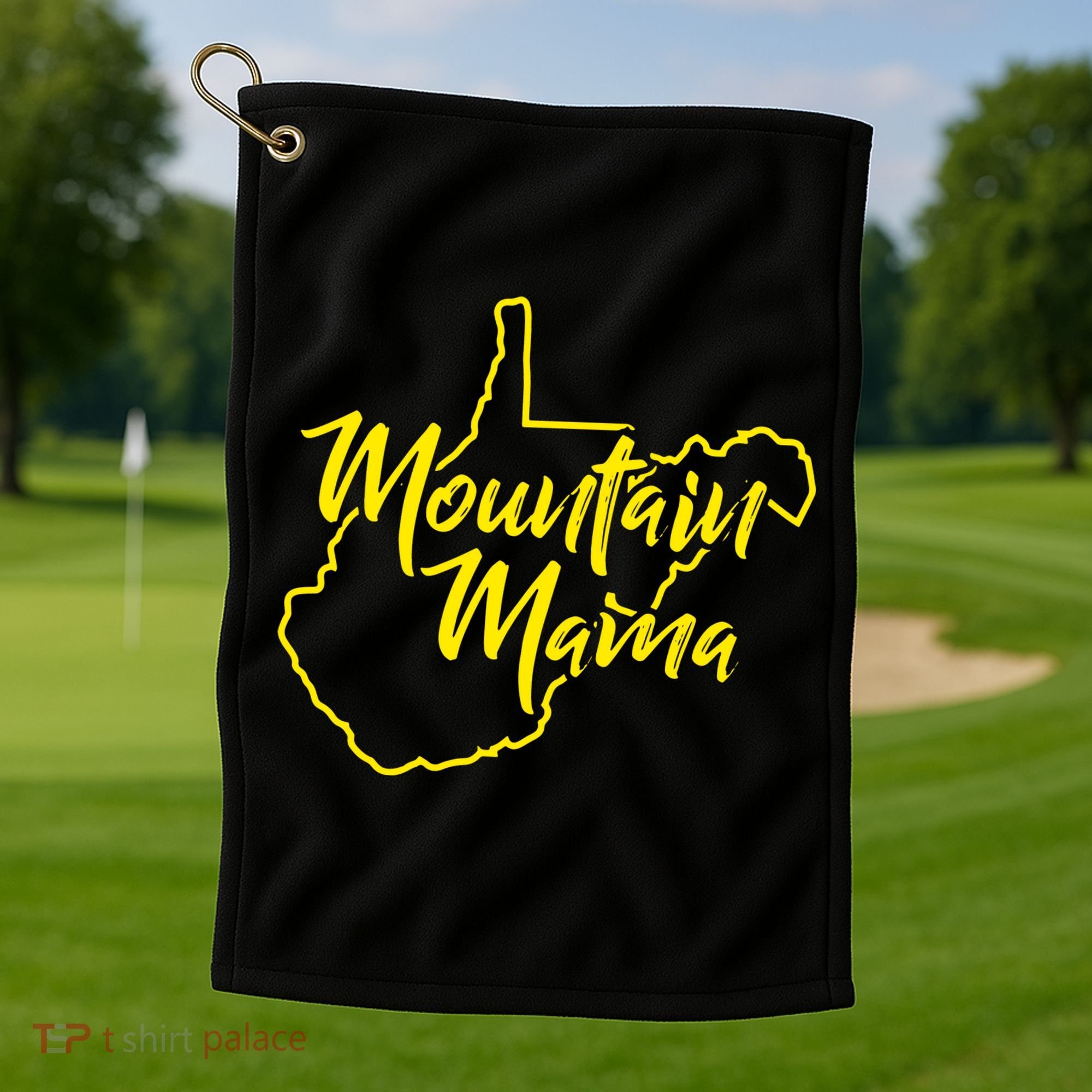 Mountain Mama West Virginia Golf Towel