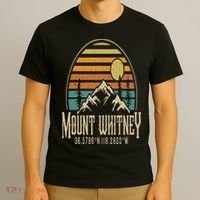 Mountain Mt. Whitney California Hiking Camping Mount Whitney T-Shirt thumb 3