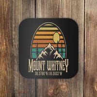 Mountain Mt. Whitney California Hiking Camping Mount Whitney Coaster thumb 0