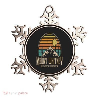 Mountain Mt. Whitney California Hiking Camping Mount Whitney Ornament