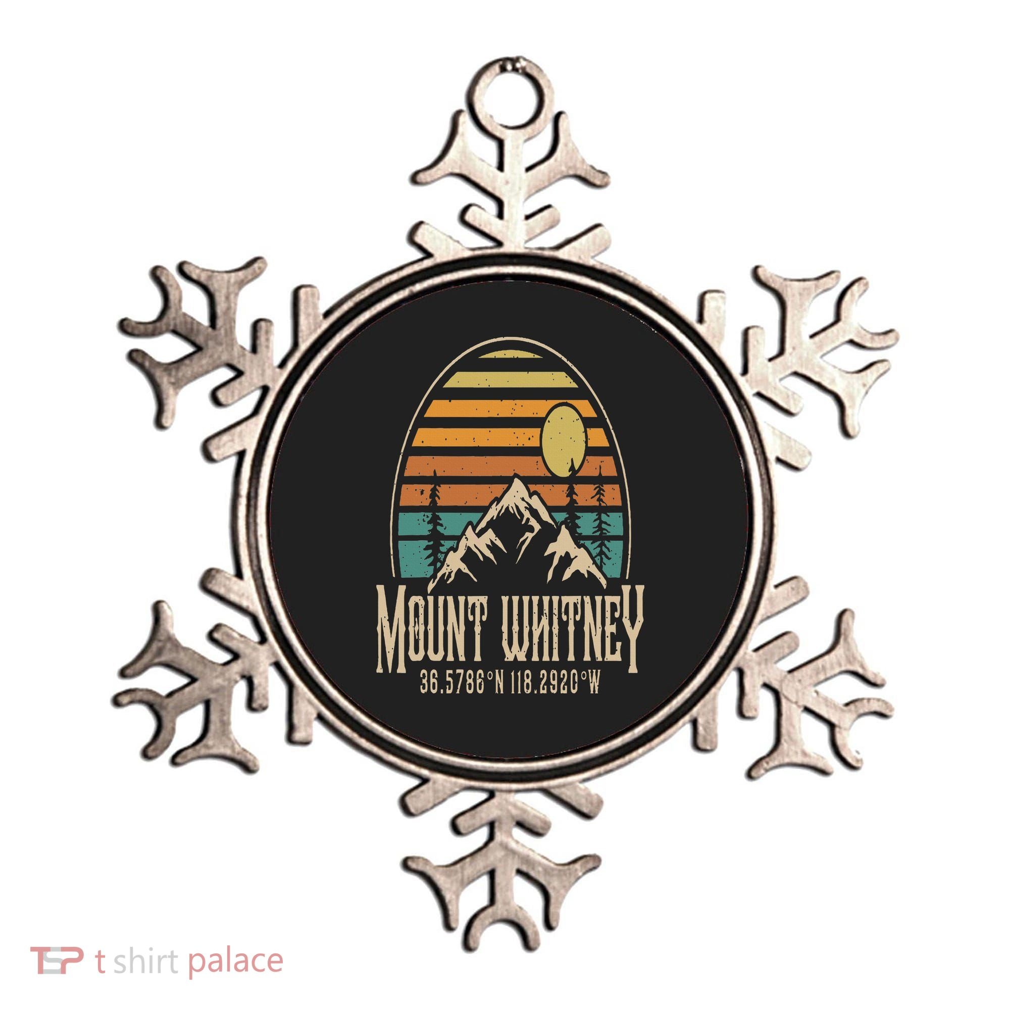 Mountain Mt. Whitney California Hiking Camping Mount Whitney Ornament