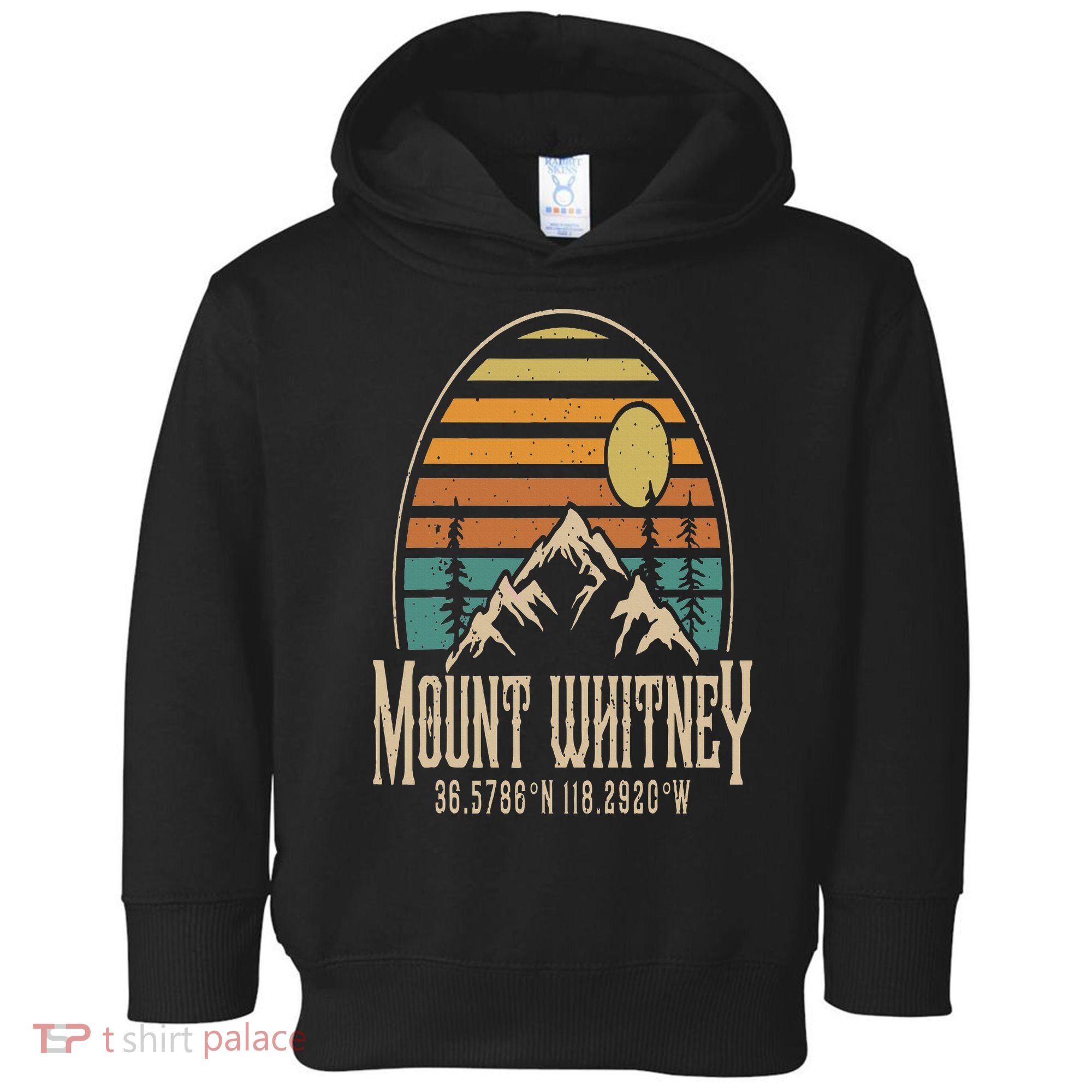 Mountain Mt. Whitney California Hiking Camping Mount Whitney Toddler Hoodie