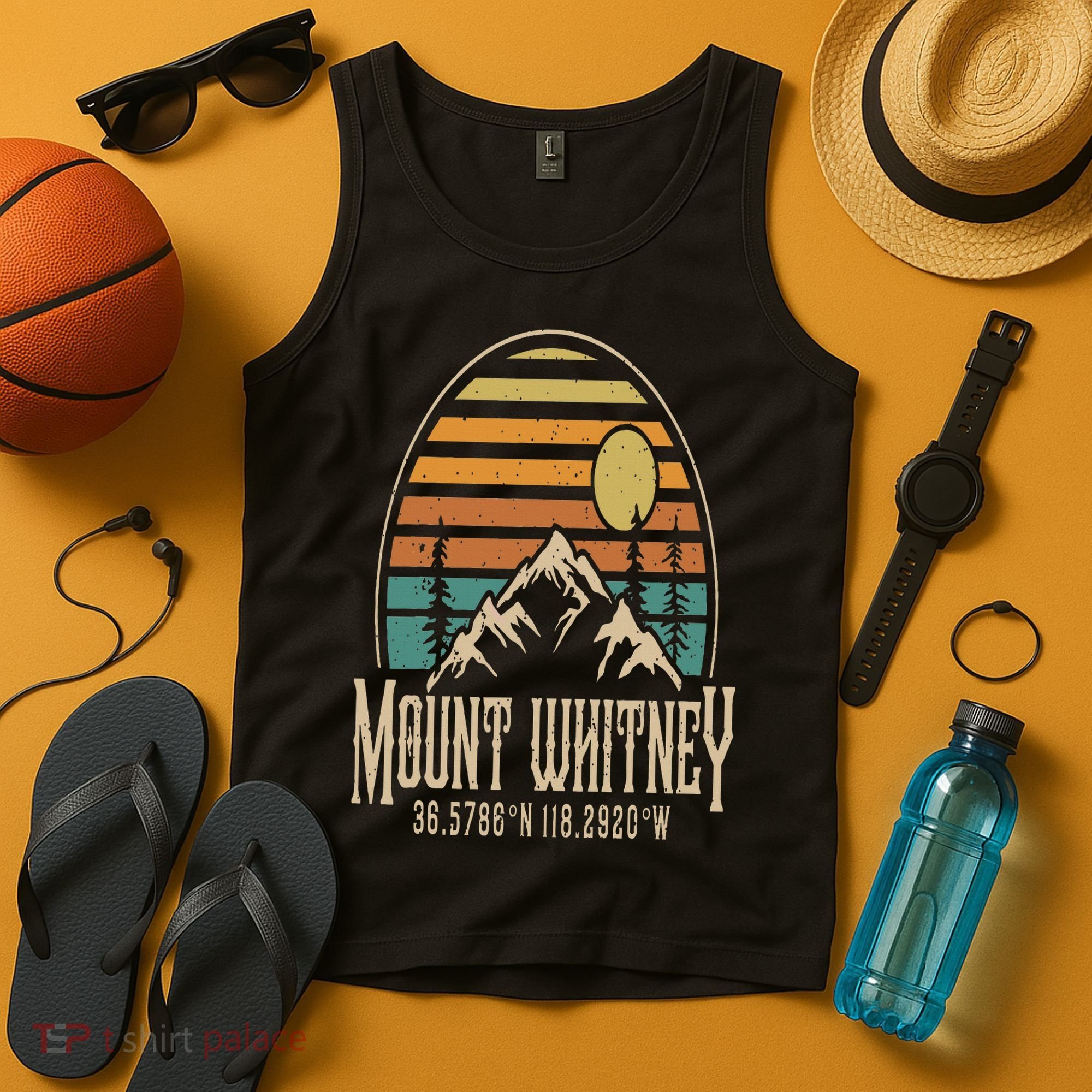 Mountain Mt. Whitney California Hiking Camping Mount Whitney Tank Top
