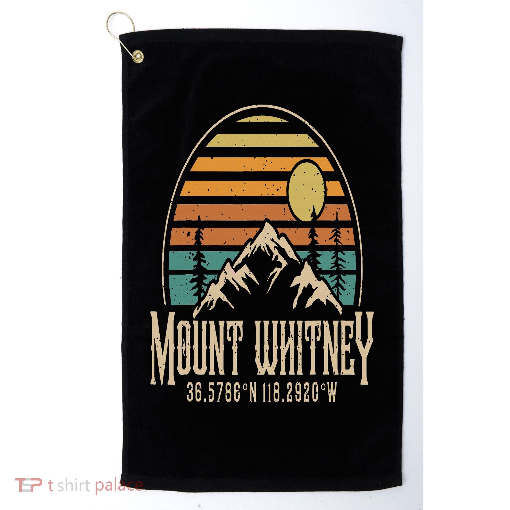 Mountain Mt. Whitney California Hiking Camping Mount Whitney Golf Towel