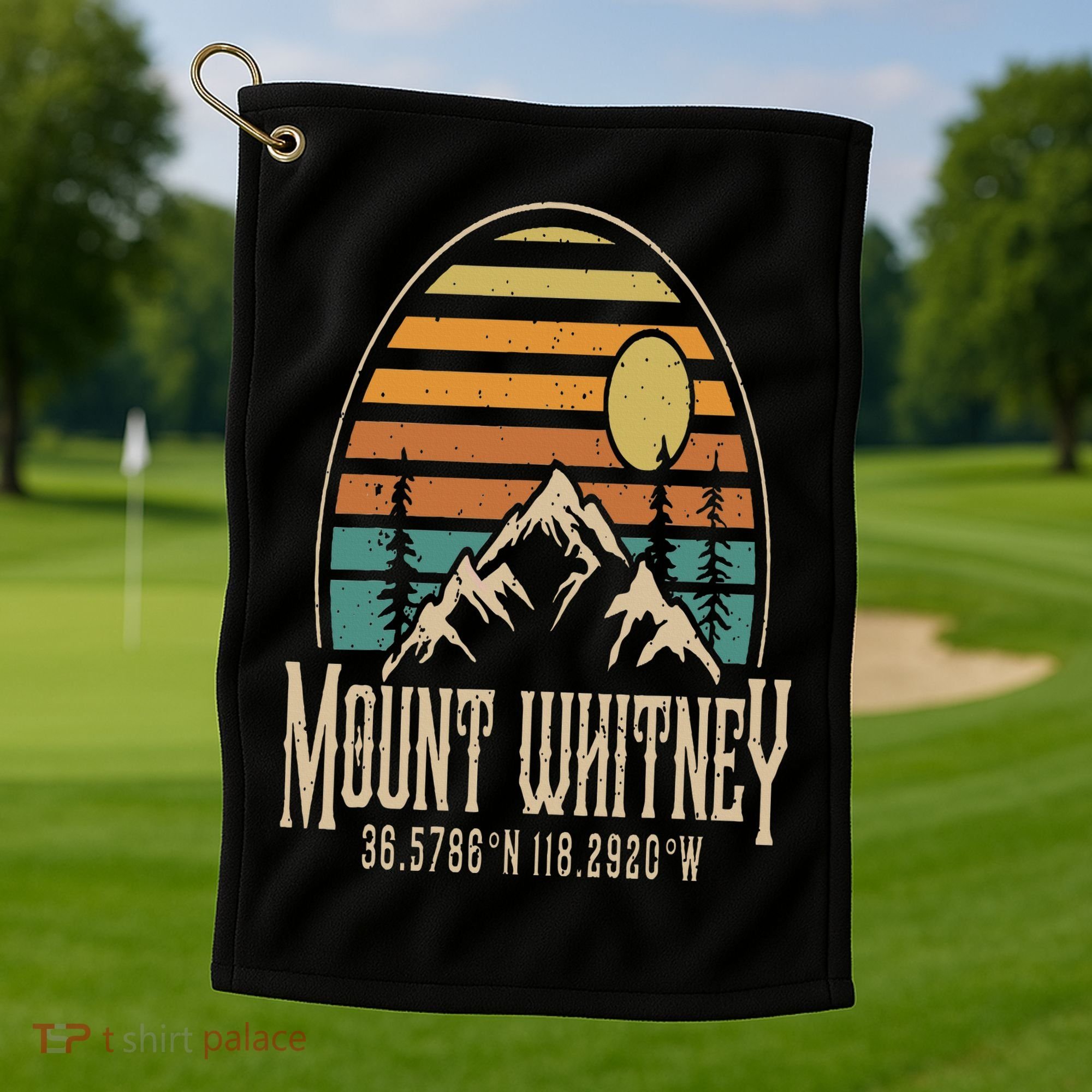 Mountain Mt. Whitney California Hiking Camping Mount Whitney Golf Towel