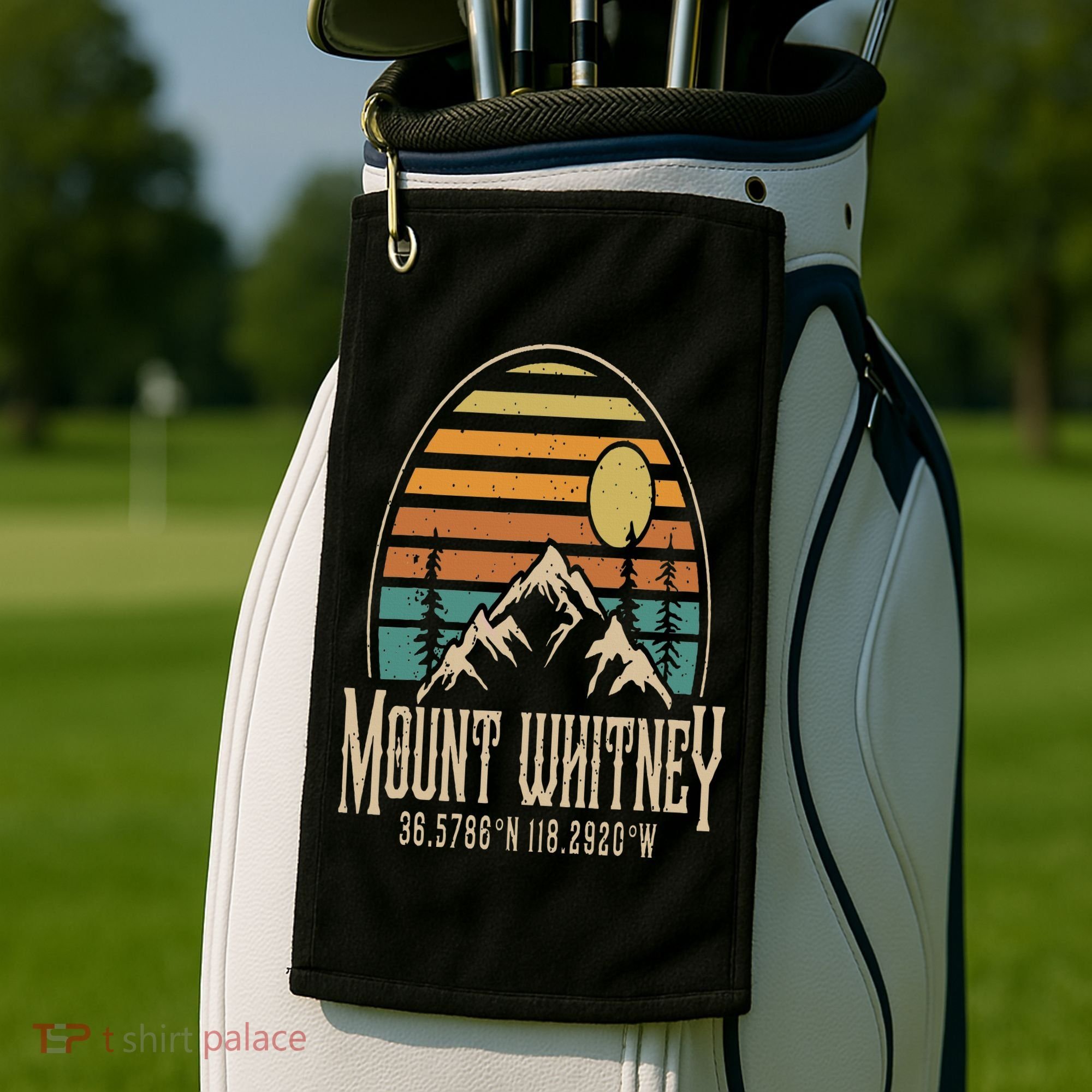 Mountain Mt. Whitney California Hiking Camping Mount Whitney Golf Towel