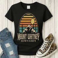 Mountain Mt. Whitney California Hiking Camping Mount Whitney Women's T-Shirt thumb 3