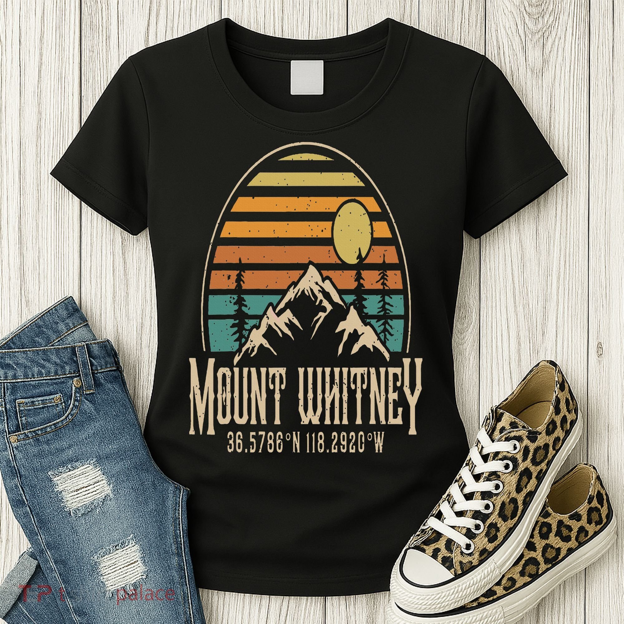 Mountain Mt. Whitney California Hiking Camping Mount Whitney Women's T-Shirt