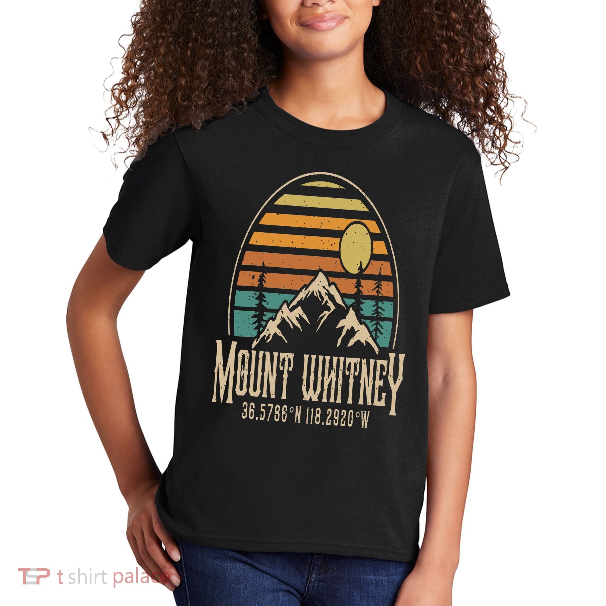 Mountain Mt. Whitney California Hiking Camping Mount Whitney Kids T-Shirt
