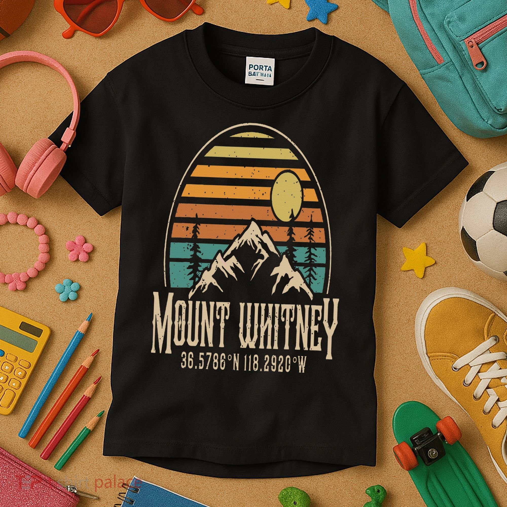 Mountain Mt. Whitney California Hiking Camping Mount Whitney Kids T-Shirt