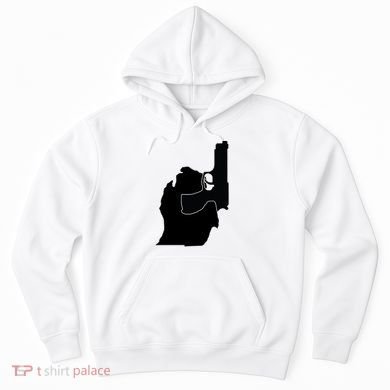 Michigan Mitten With Gun Design Hoodie