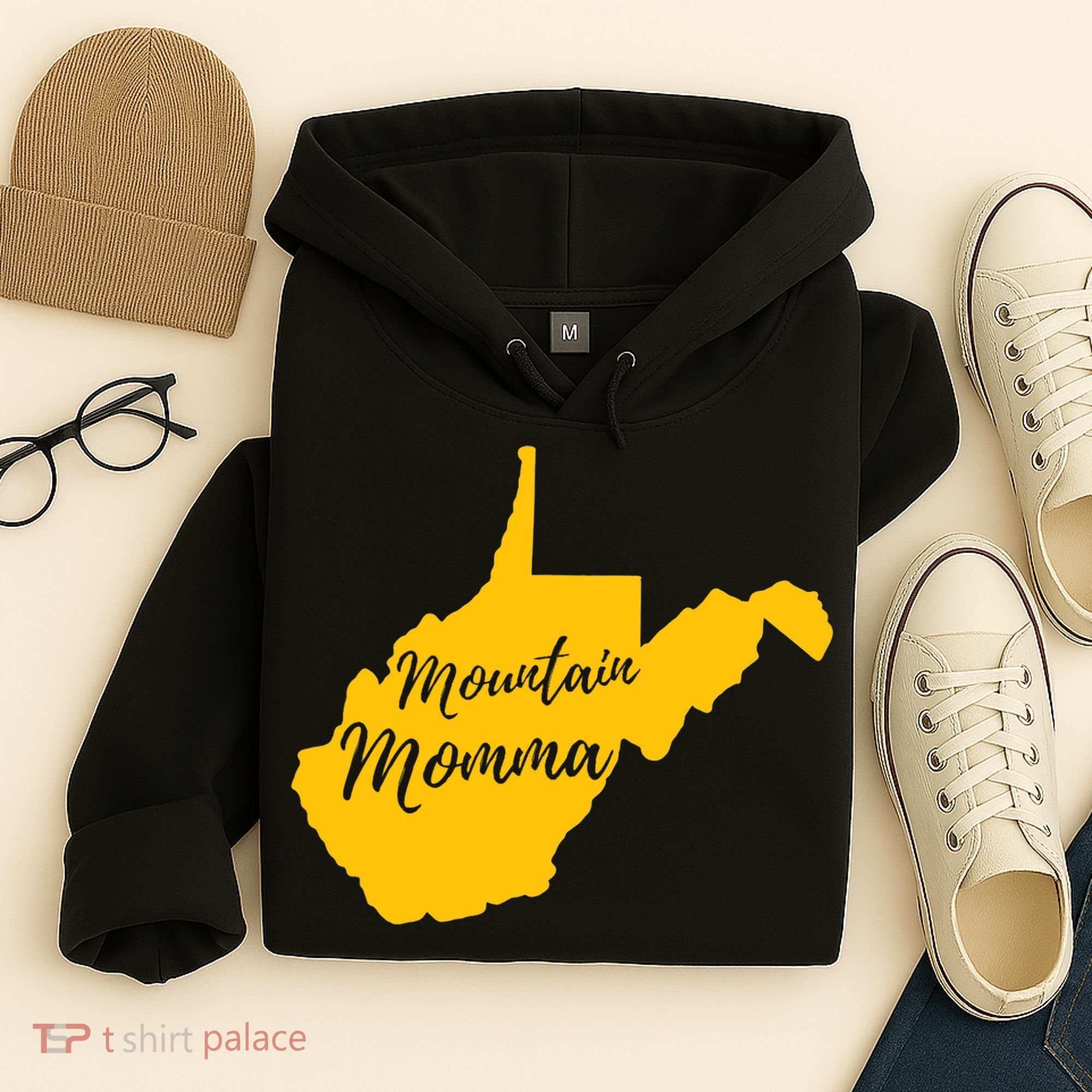 Mountain Momma West Virginia State Map TShirt Hoodie