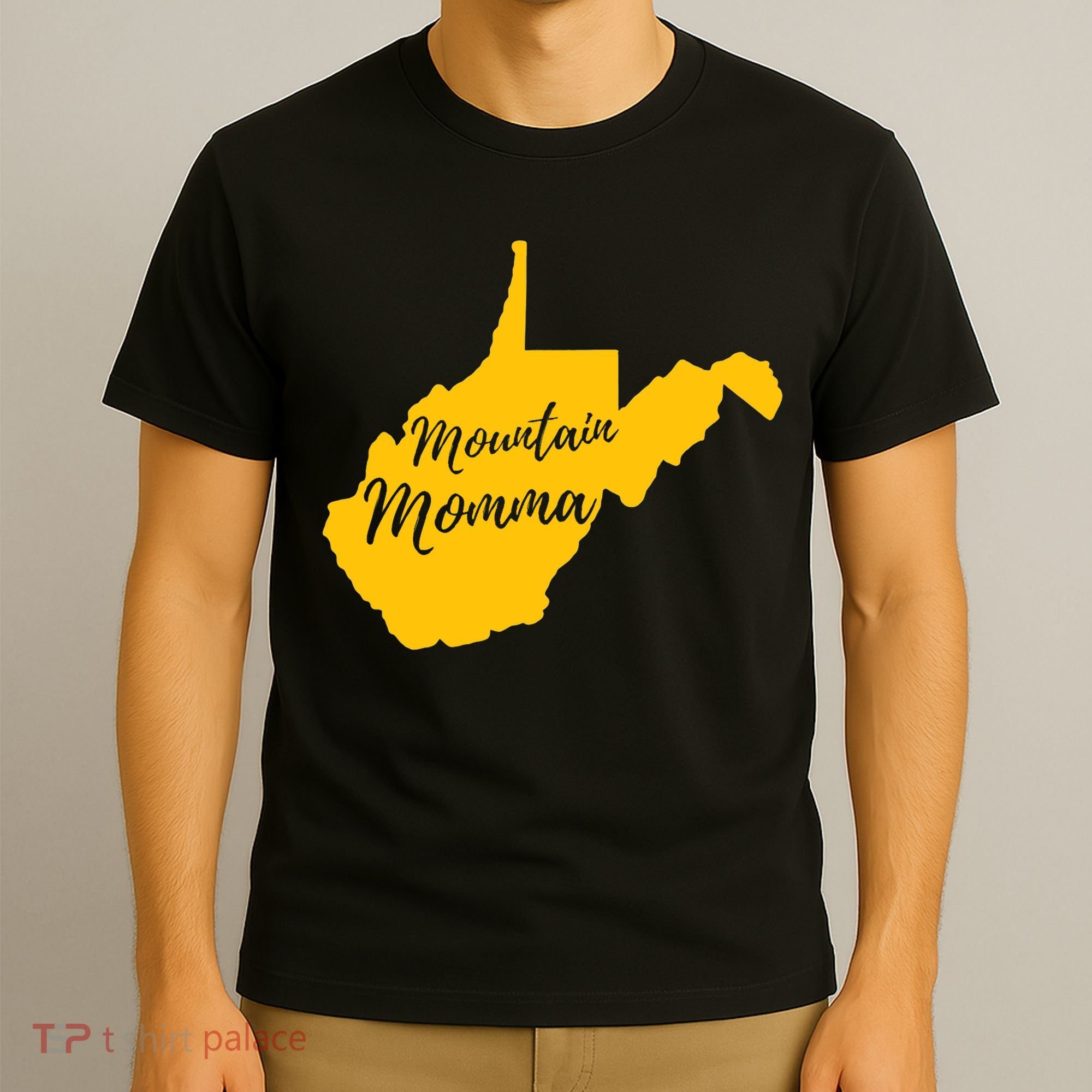 Mountain Momma West Virginia State Map TShirt T-Shirt
