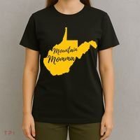 Mountain Momma West Virginia State Map TShirt T-Shirt thumb 4