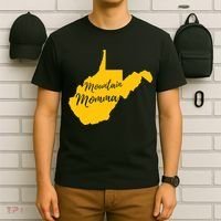 Mountain Momma West Virginia State Map TShirt T-Shirt thumb 6