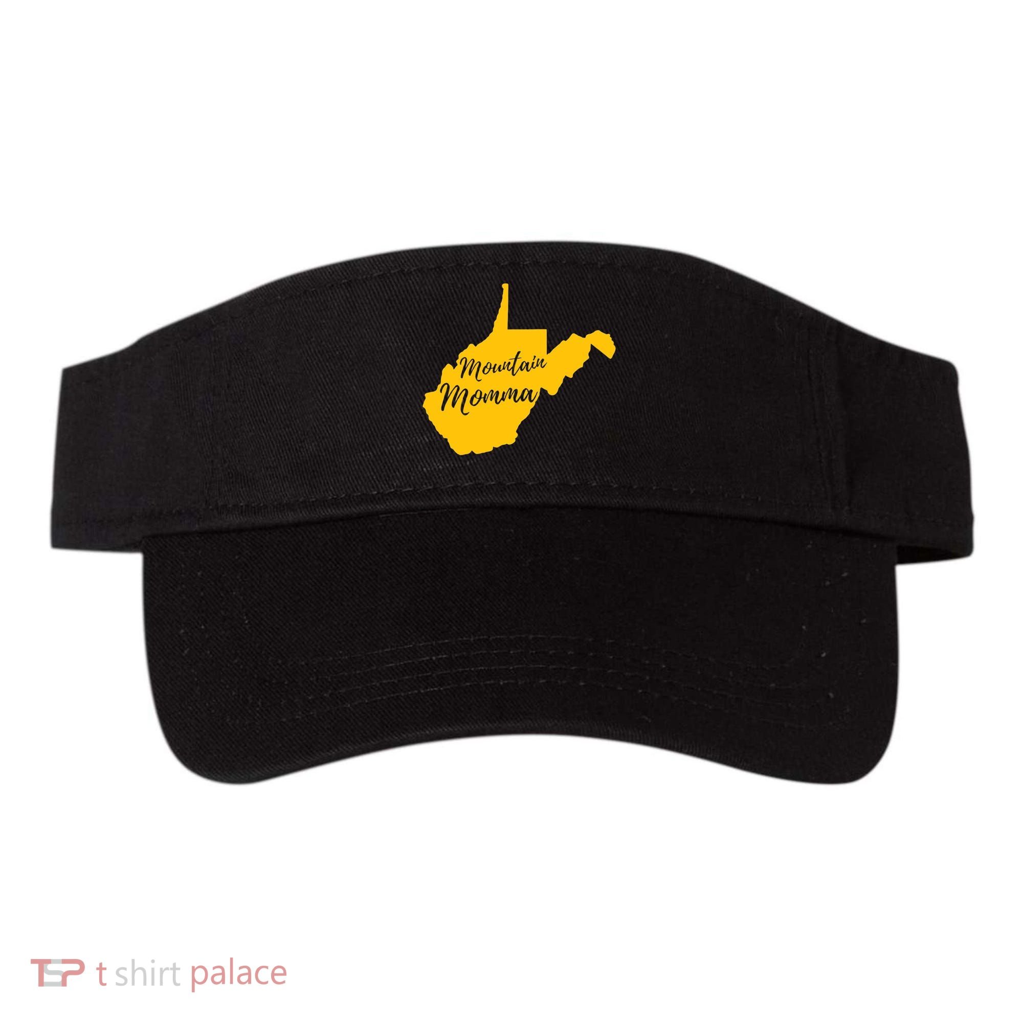 Mountain Momma West Virginia State Map TShirt Visor