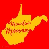 Mountain Momma West Virginia State Map TShirt Santa Hat thumb 1