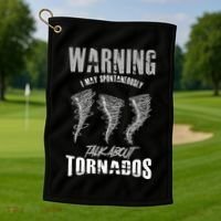 Meteorologist Meteorologist Weather Tornado Hurricane Rain Golf Towel thumb 1