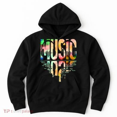Music Mirrored Watercolor Logo Hoodie