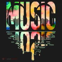 Music Mirrored Watercolor Logo T-Shirt thumb 7