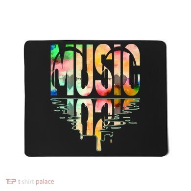 Music Mirrored Watercolor Logo Mousepad