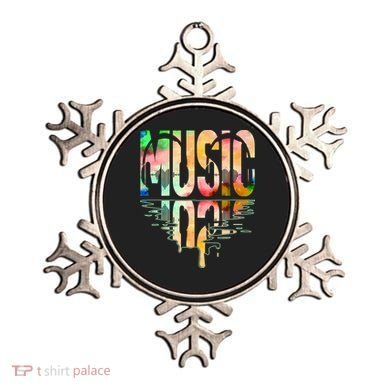 Music Mirrored Watercolor Logo Ornament