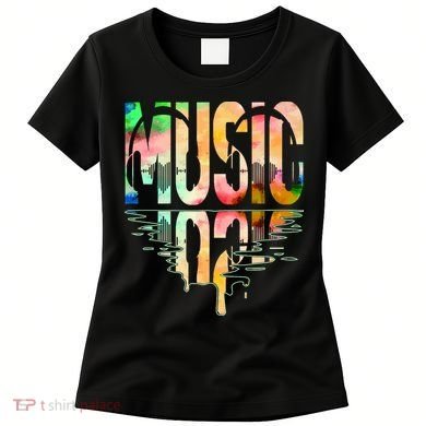 Music Mirrored Watercolor Logo Women's T-Shirt