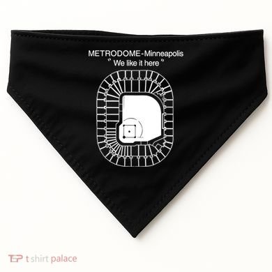 Metrodome Minneapolis We Like It Here USA-Made Doggie Bandana