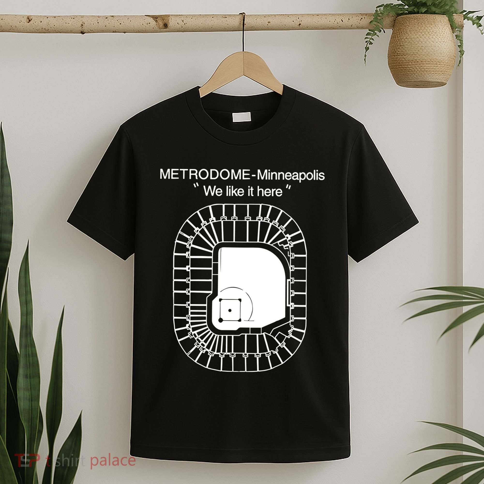 Metrodome Minneapolis We Like It Here T-Shirt