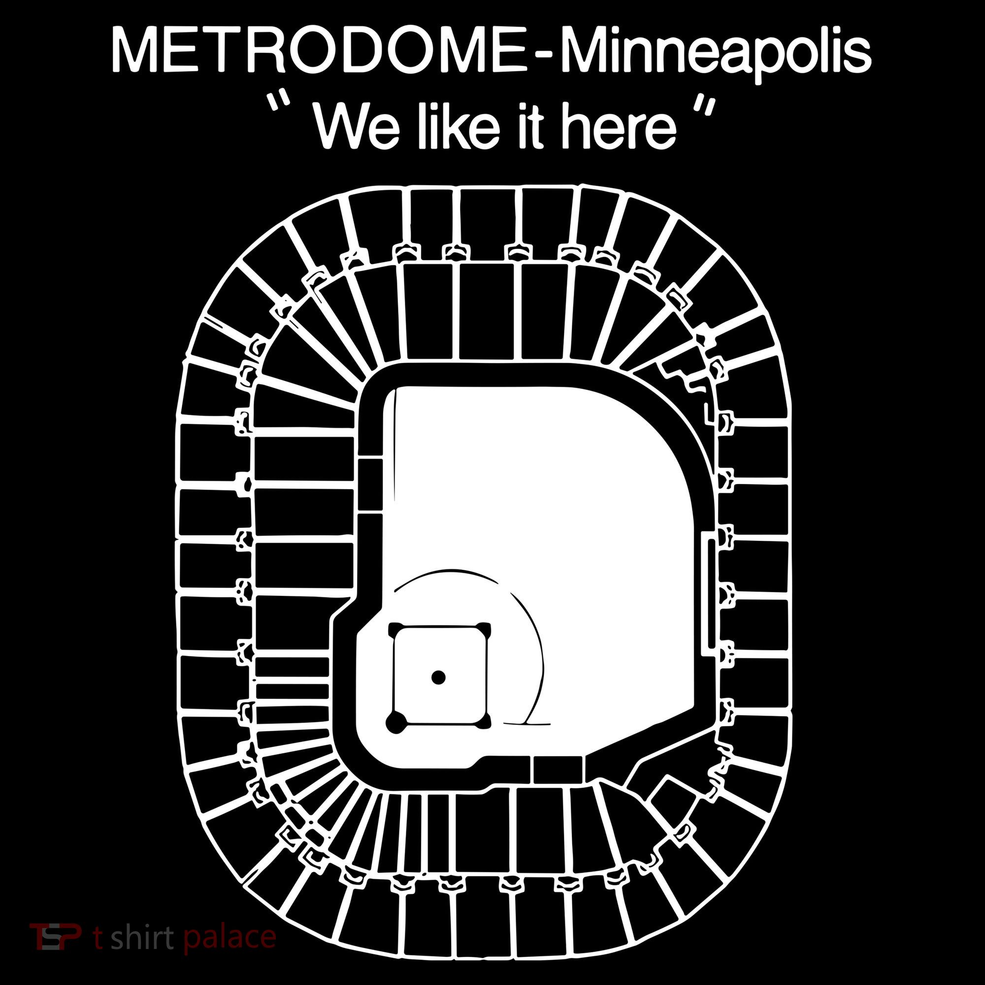 Metrodome Minneapolis We Like It Here Women's Hoodie