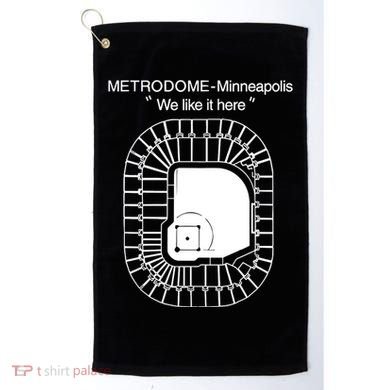 Metrodome Minneapolis We Like It Here Golf Towel