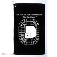 Metrodome Minneapolis We Like It Here Golf Towel thumb 0