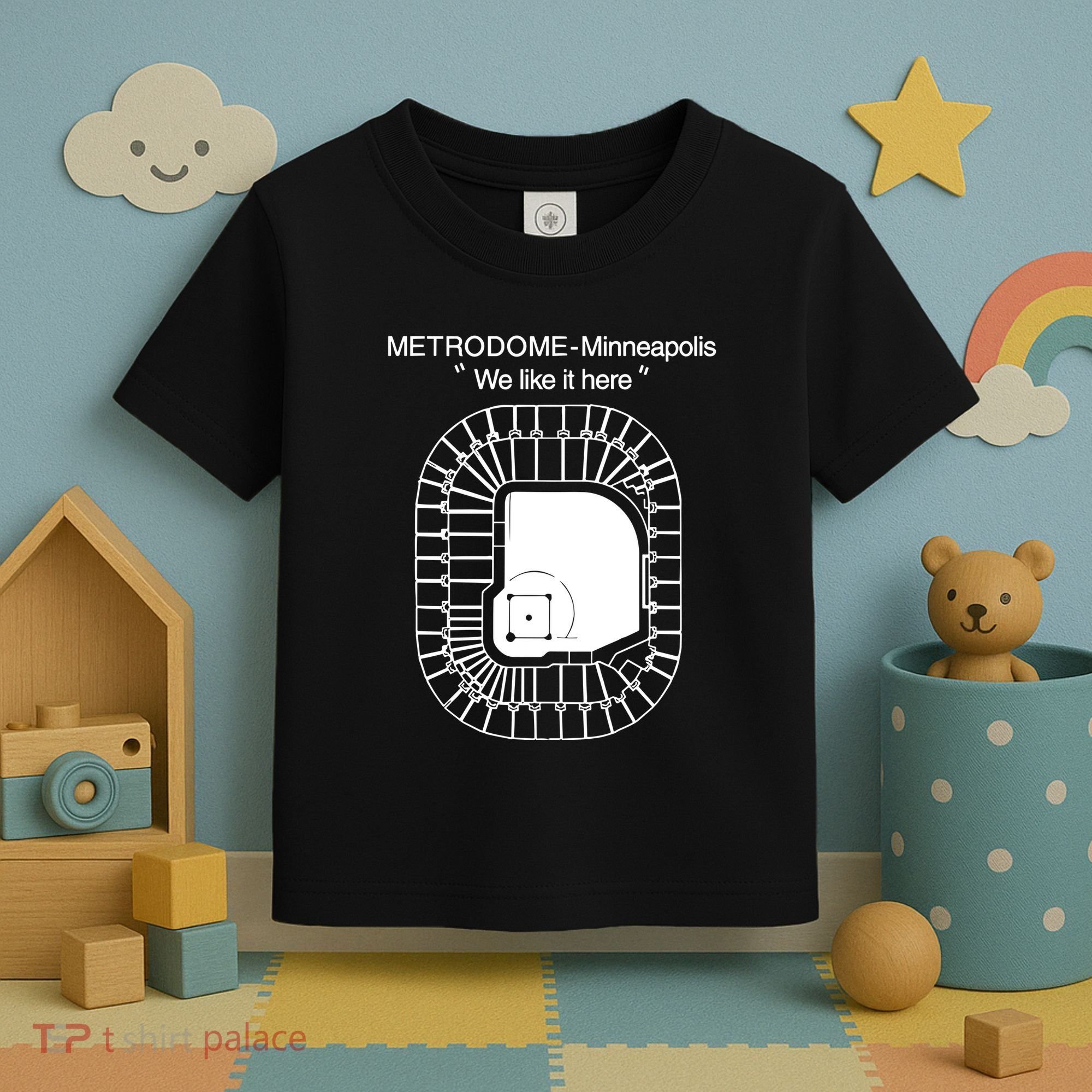 Metrodome Minneapolis We Like It Here Toddler T-Shirt