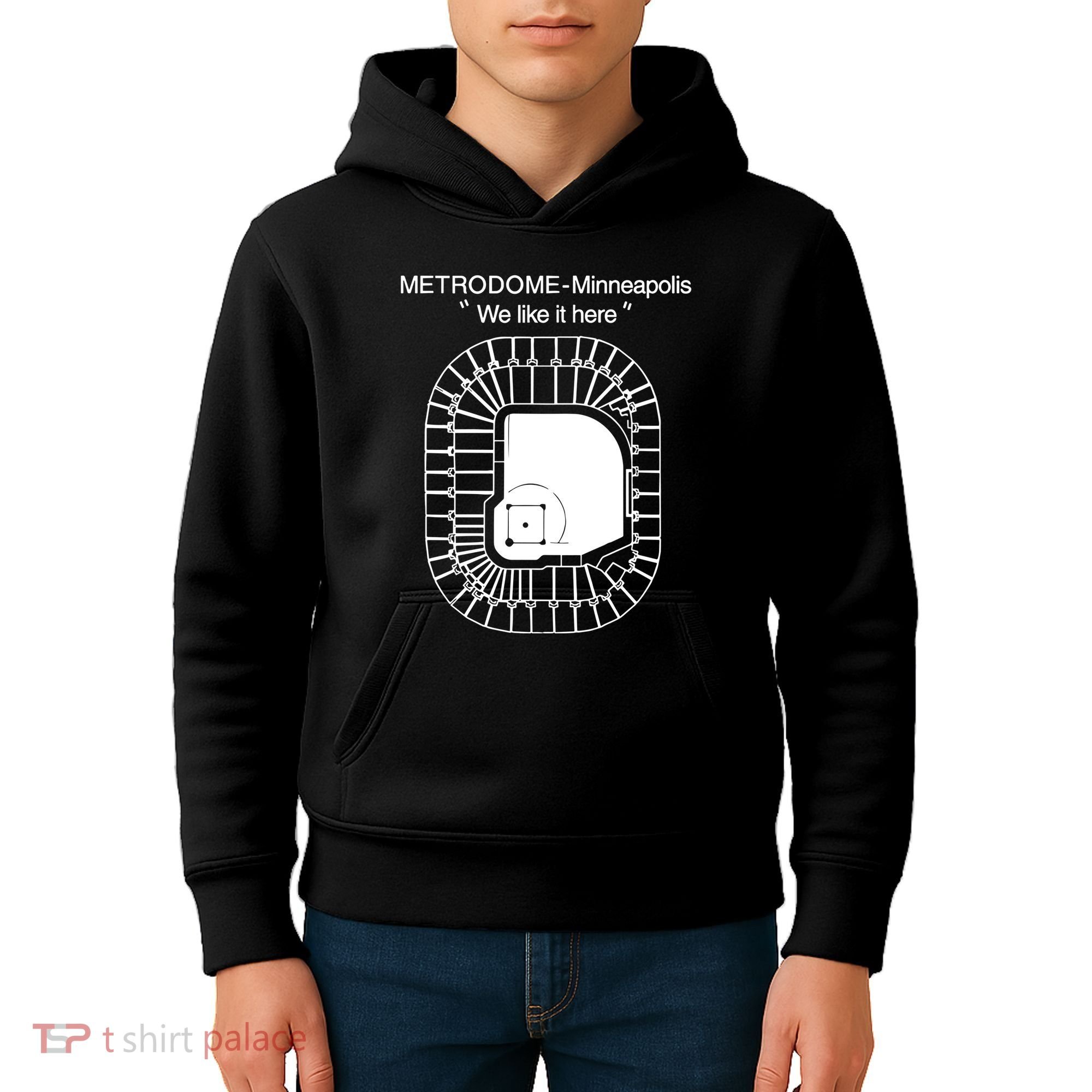 Metrodome Minneapolis We Like It Here Kids Hoodie