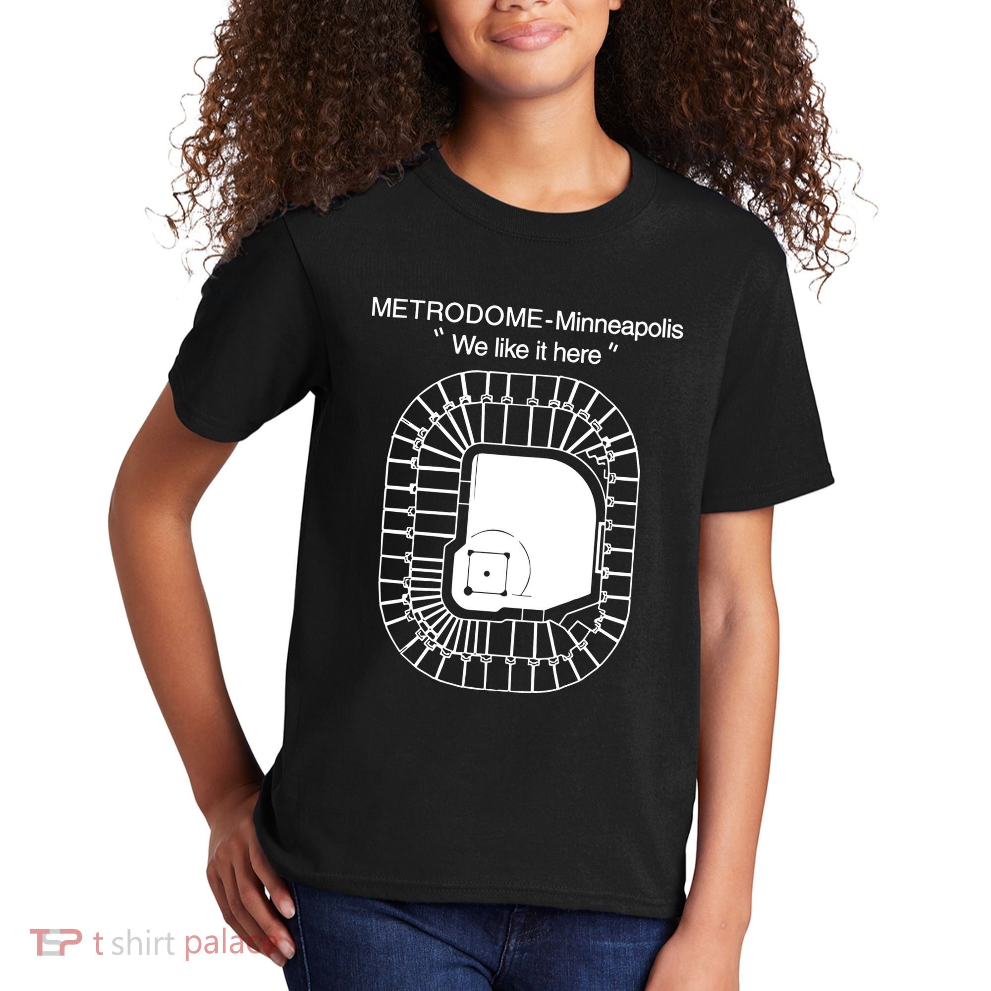 Metrodome Minneapolis We Like It Here Kids T-Shirt