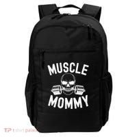 Muscle Mommy Weightlifter Mom Cool Skull Gym Mother Workout Cool Gift Backpack thumb 0
