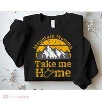 Mountain Momma West Virginia Take Me Home WV Map Mountains Sweatshirt thumb 2
