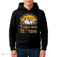 Mountain Momma West Virginia Take Me Home WV Map Mountains Kids Hoodie thumb 4