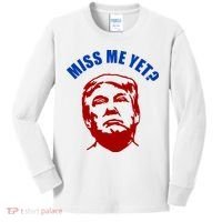 Miss Me Yet? Funny Pro Trump Anti Biden Kids Long Sleeve Shirt thumb 0